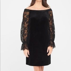 White House black market velvet dress